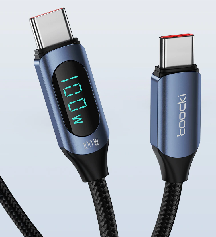 Toocki USB-C|USB-C laadkabel 100W|5A snelladen voor diverse merken Apple Ipad Xiaomi Samsung